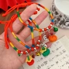Colorful rope bracelets for the Dragon Boat Festival, hand-woven small zongzi bracelets for peace and good fortune, children's and babies' gifts and jewelry Specification image